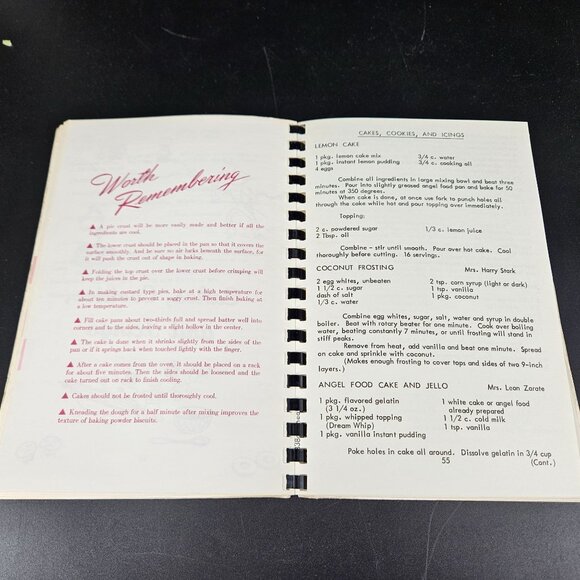 DuPage County Recipe Cookbook 1972 Farm Bureau Illinois Fundraiser Spiral Bound - Picture 4 of 9